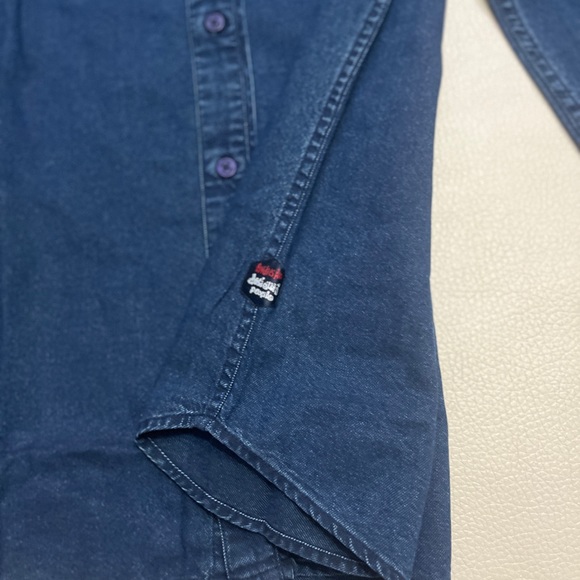 NWT - Desigual Men’s Two Stylish Pockets Long Sleeve Denim Shirt - Size XL - Picture 5 of 10